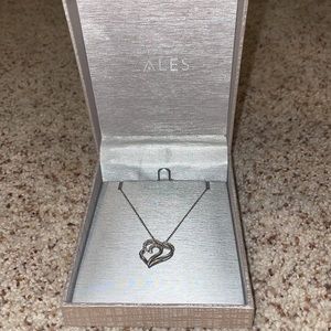 silver heart necklace